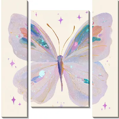 Модульная картина Крылья бабочки №11