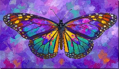 Картина маслом Крылья бабочки №13