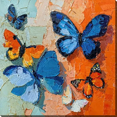 Картина маслом Крылья бабочек №19