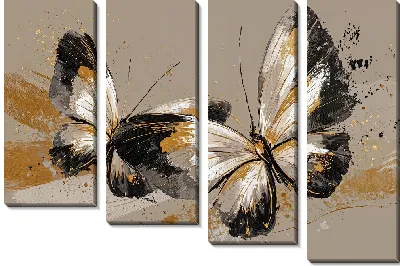 Модульная картина Крылья бабочек №23