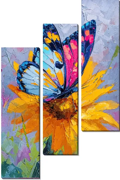 Модульная картина Крылья бабочки №24