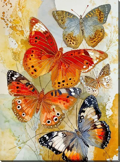 Картина маслом Крылья бабочек №28