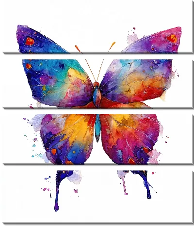 Модульная картина Крылья бабочки №31