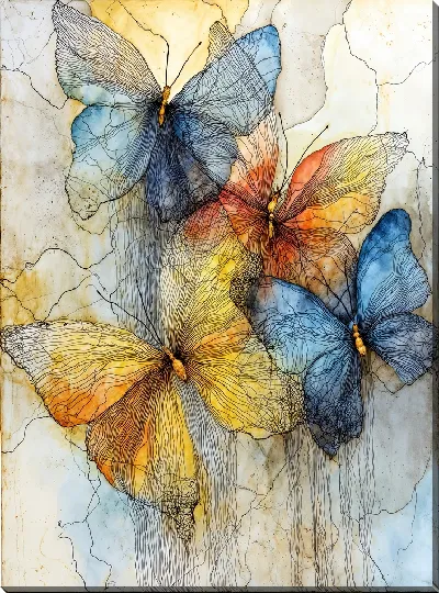 Картина маслом Крылья бабочек №33