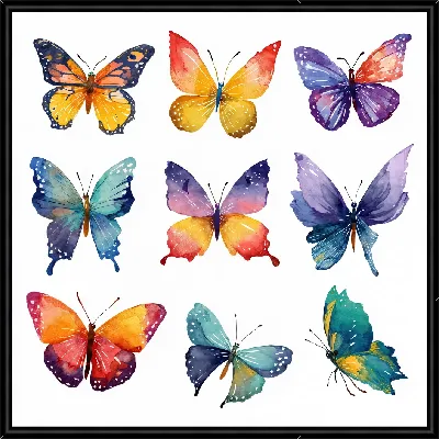 Картина Крылья бабочек №34
