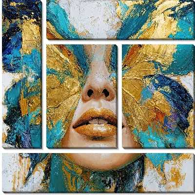 Модульная картина Крылья бабочки №36