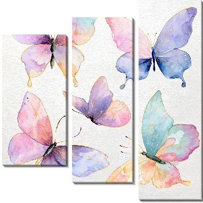 Модульная картина Крылья бабочек №37