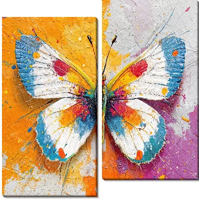Модульная картина Крылья бабочки №39
