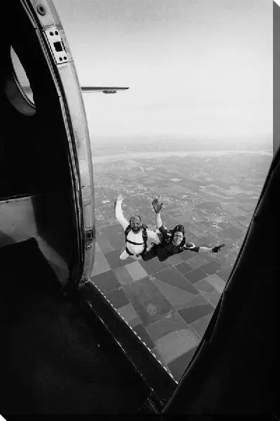 Постер Парашютисты в прыжке