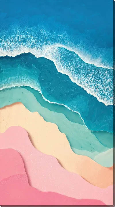 Картина маслом Морской пейзаж в слоях №20