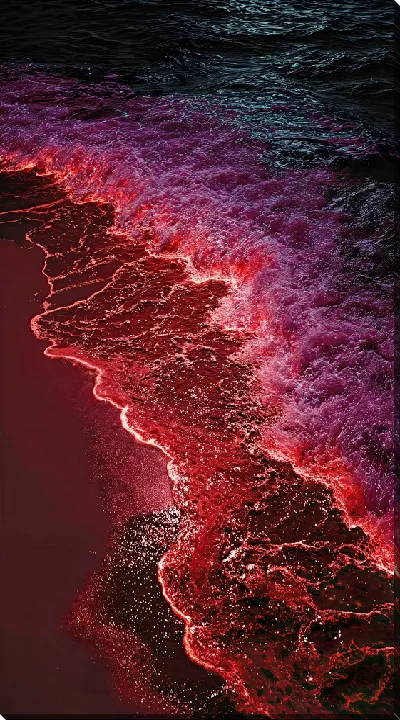 Картина маслом Светящееся море