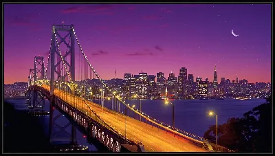 Картина Мост через залив Сан-Франциско