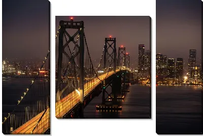 Модульная картина Мост через залив Сан-Франциско - Окленд