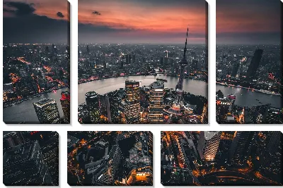 Панорама города Шанхай