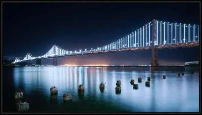 Картина Мост через залив Сан-Франциско Окленд