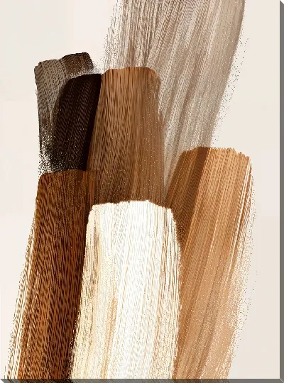 Картина маслом Абстрактная композиция с коричневыми оттенками