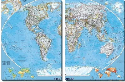 Модульная картина Карта (Map) №7
