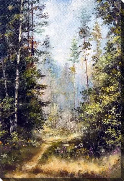 Картина маслом Лес (Forest) №38