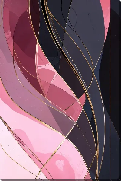 Постер Современное искусство с абстрактными формами и линиями на фоне