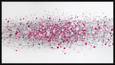 Картина Дизайнерская работа с геометрическими формами на светлом фоне