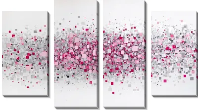 Дизайнерская работа с геометрическими формами на светлом фоне