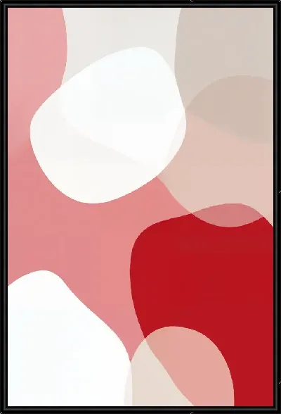 Картина Абстрактные формы и цвета на фоне в светлых тонах