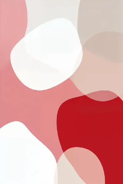 Плакат Абстрактные формы и цвета на фоне в светлых тонах