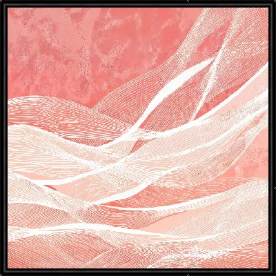 Картина Розовые волны и линии на фоне абстрактного текстуры