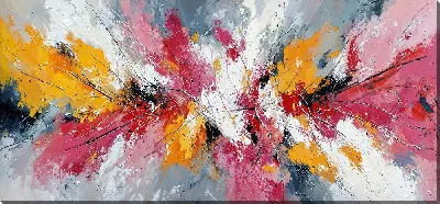 Картина маслом Яркие краски и абстрактные формы