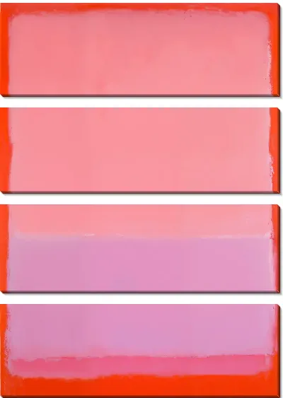 Модульная картина Розовая абстракция