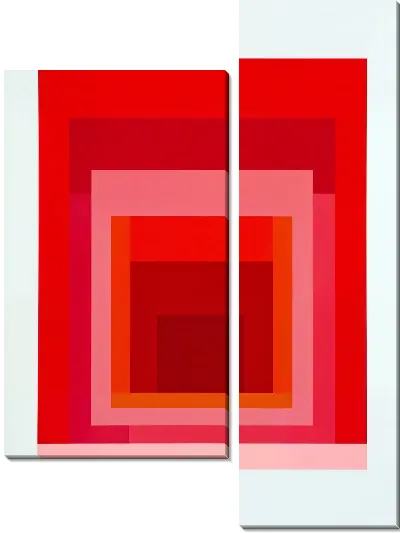 Модульная картина Розовая абстракция №2