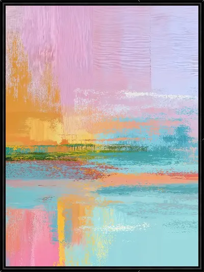 Картина Цветное абстрактное искусство с яркими оттенками