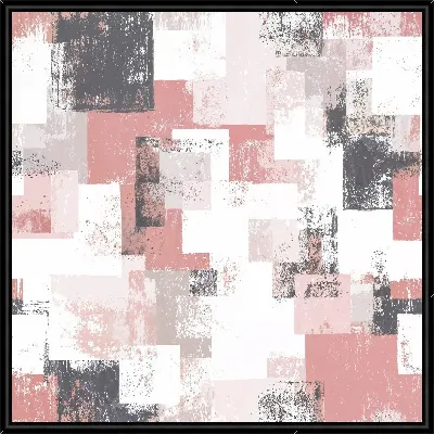 Картина Многоцветный узор из квадратов и прямоугольников на светлом фоне