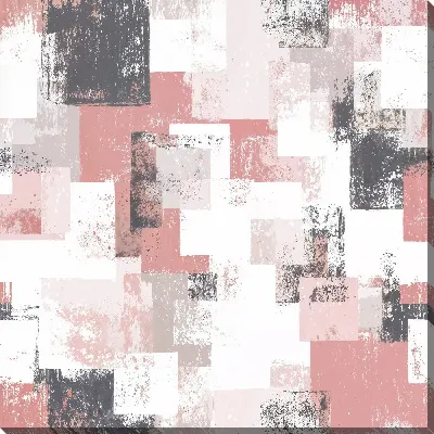 Постер Многоцветный узор из квадратов и прямоугольников на светлом фоне