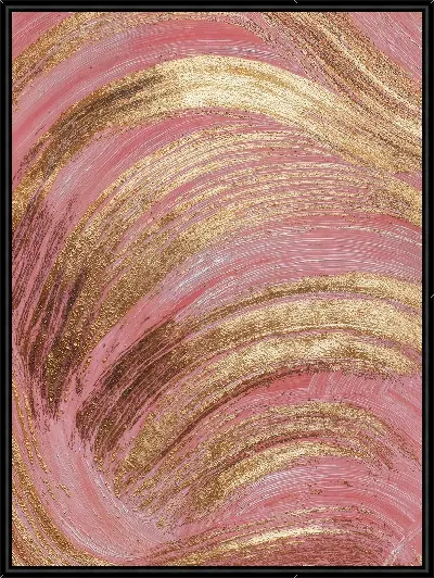 Картина Текстура розового фона с золотыми полосами