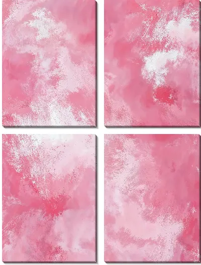 Модульная картина Яркая розовая текстура на абстрактном фоне