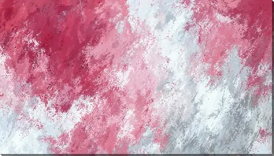 Постер В красных тонах с белыми пятнами на фоне