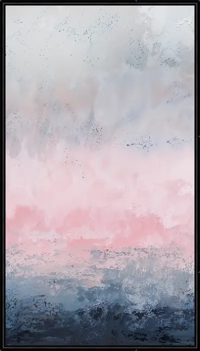 Картина Облака перекрывают горизонт, краски смешиваются на небе