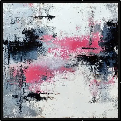 Абстракция с яркими оттенками на фоне белого