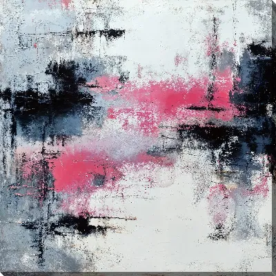 Абстракция с яркими оттенками на фоне белого