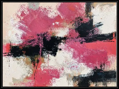 Эффект современного искусства с использованием ярких цветов и текстур