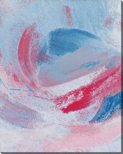 Постер Абстракция с использованием синего и розового цвета