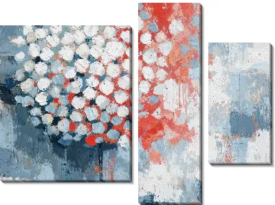 Овальная форма с белыми точками на разноцветном фоне