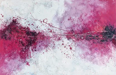 Плакат Композиция с розовыми и белыми оттенками