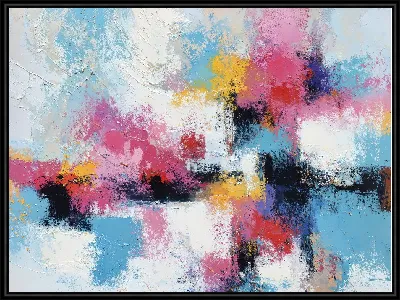 Картина Яркие цвета и текстуры создают абстрактное изображение