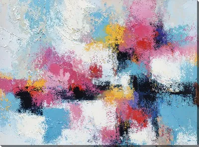 Постер Яркие цвета и текстуры создают абстрактное изображение