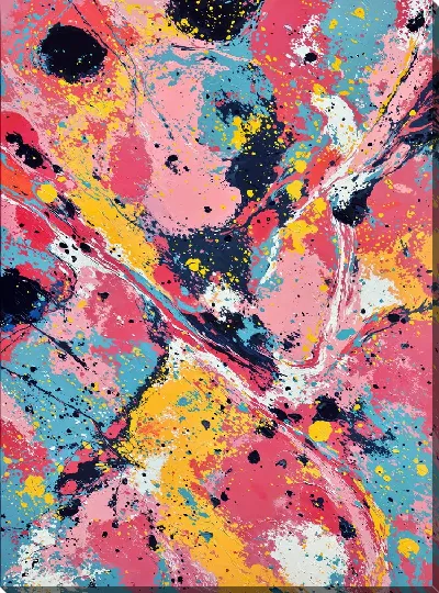 Постер Яркие цвета и абстрактные формы