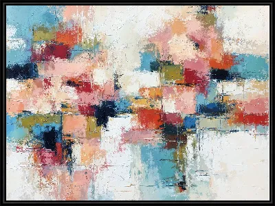 Картина Цветная абстракция в ярких тонах и разных формах