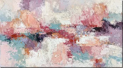 Картина маслом Абстракция с яркими цветами и текстурой №20