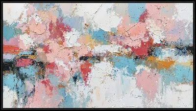 Картина Абстракция с яркими цветами и текстурами №22